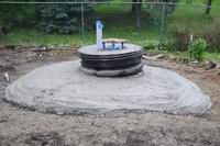 Dual Axis Cement Foundation.